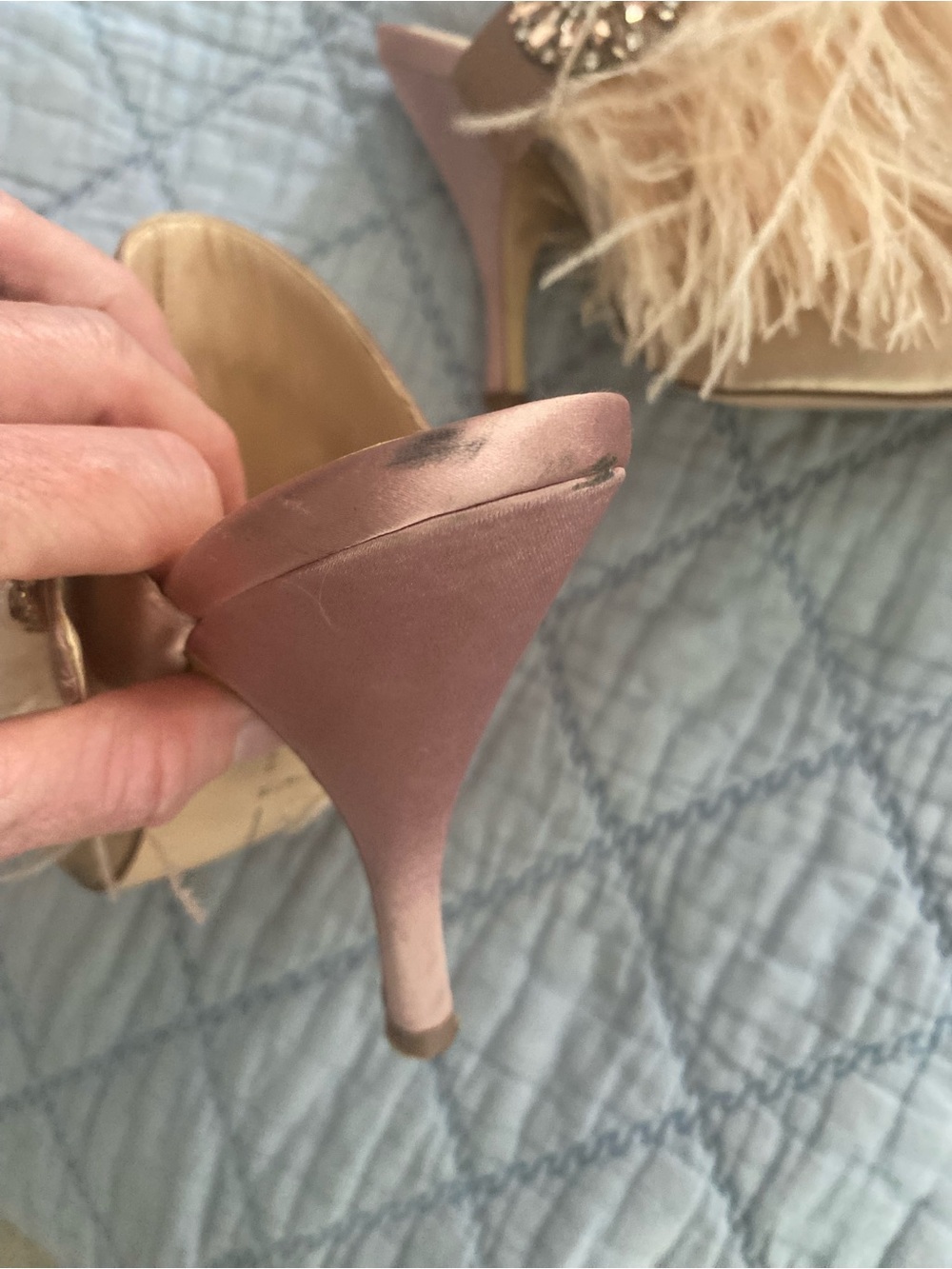 Zara Feather Mules With Rhinestones Size EU 38 - Picture 8 of 12